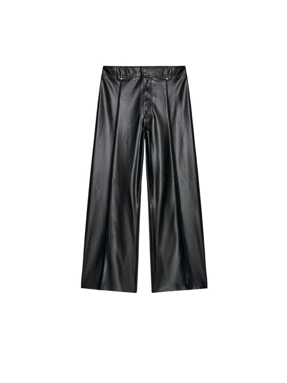 1454 NWT ZW COLLECTION FAUX LEATHER TAILORED WIDE LEG PANTS Sz US 2